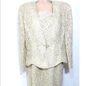 Aspeed USA Women's Dress 2XL Silver Sequin VEUC